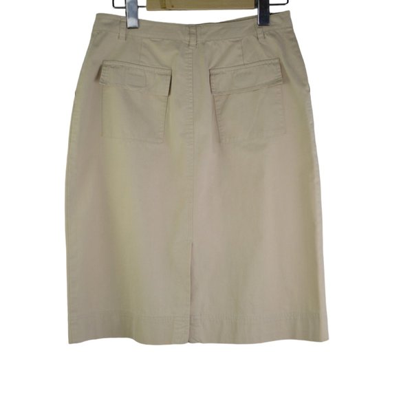 Pencil Skirt Khaki cotton blend Outdoor Women sz GB 10 by Street One - Picture 1 of 8